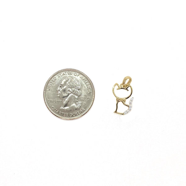 Kitty Cat CZ Pendant