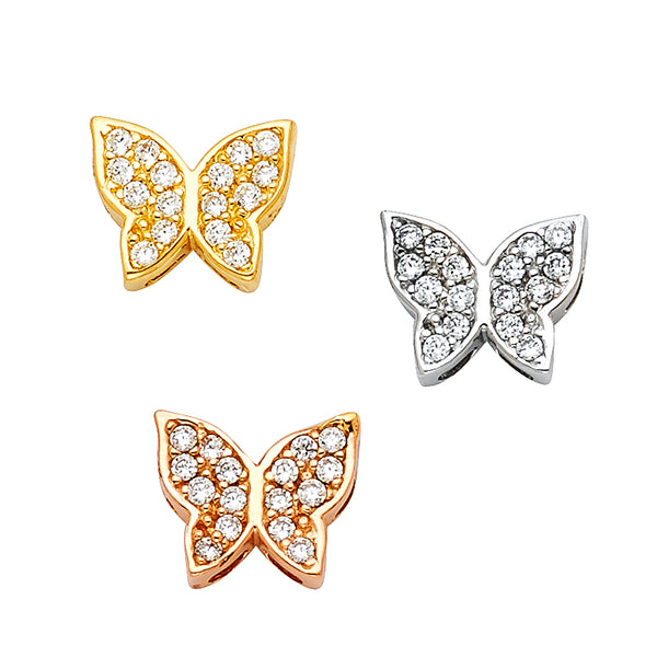 Mini Butterfly CZ Charm