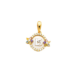 Quince Round CZ Eternity Pendant