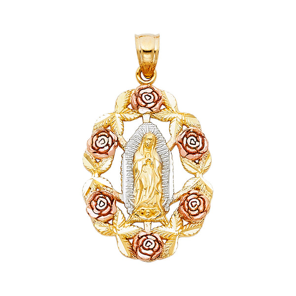 Mary of Guadalupe Rose Pendant