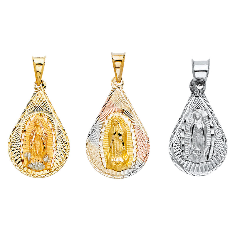 Mary of Guadalupe Teardrop Pendant