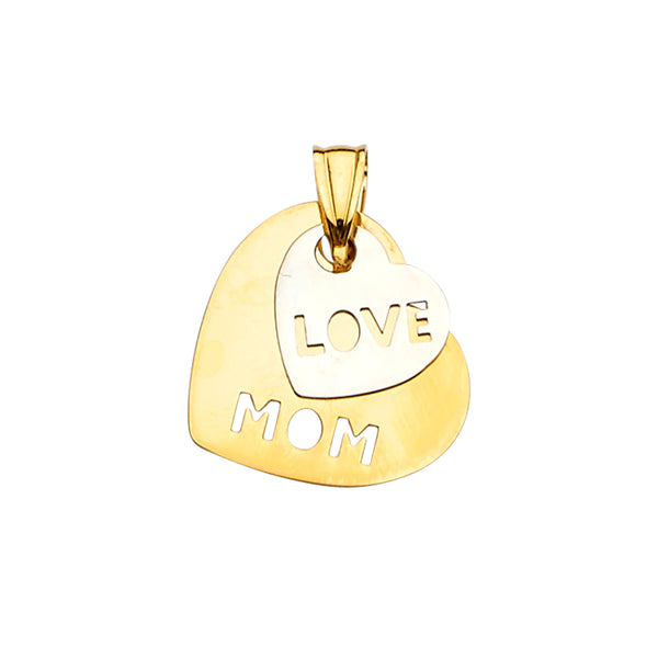 Heart Love Mom Pendant