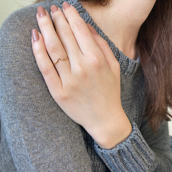 Stackable Chevron  Ring