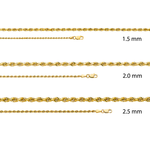 Solid Rope Chain Necklace